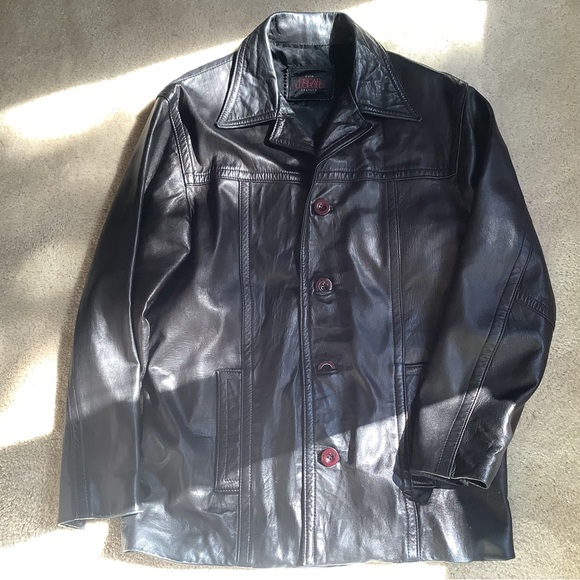 Oscar Leopold Genuine Leather Made in Canada Black M - Picture 1 of 10